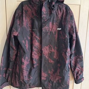 Dope Men's Black and Red Jacket L